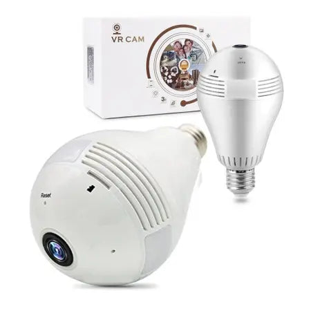 Lâmpada LED Câmera Espiã HD Wi-fi Panorâmica 360° com Soquete