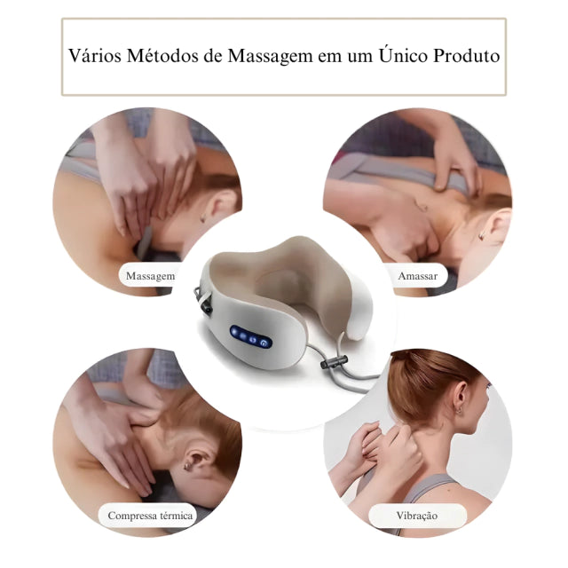 MASSAGEADOR DE PESCOÇO CERVICAL ALMOFADA USB