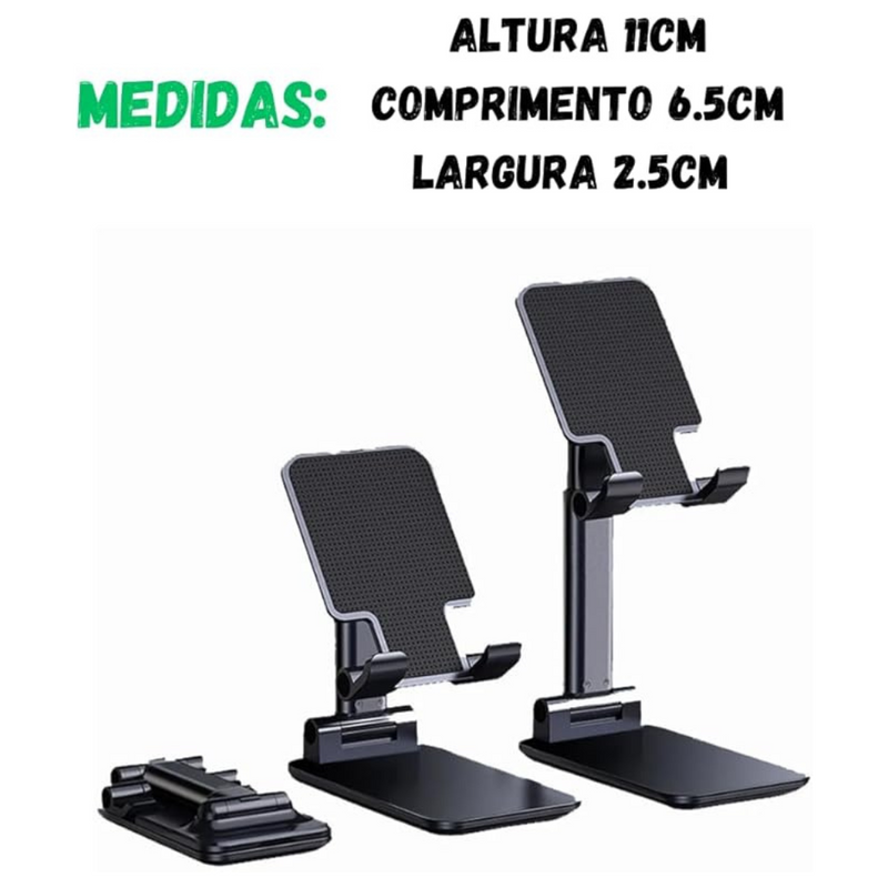 Suporte de Mesa Universal Ajustável para Celular e Tablet at