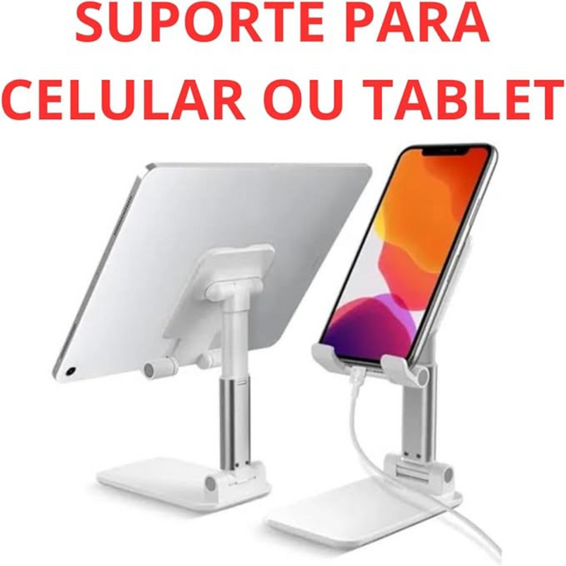 Suporte de Mesa Universal Ajustável para Celular e Tablet at