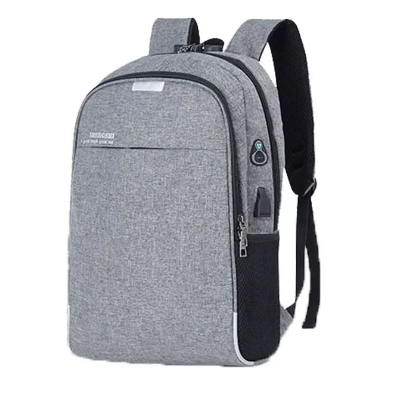 Mochila Negócios Notebook Saida Cabo Aux Usb Fone Ouvido