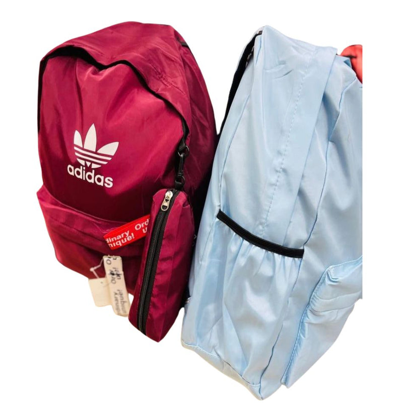 Mochila Adidas + Estojo: Nylon Unissex, Praticidade e Estilo