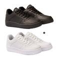 Kit com 2 Tênis Force Classic Sneaker - Elegância Casual e Praticidade