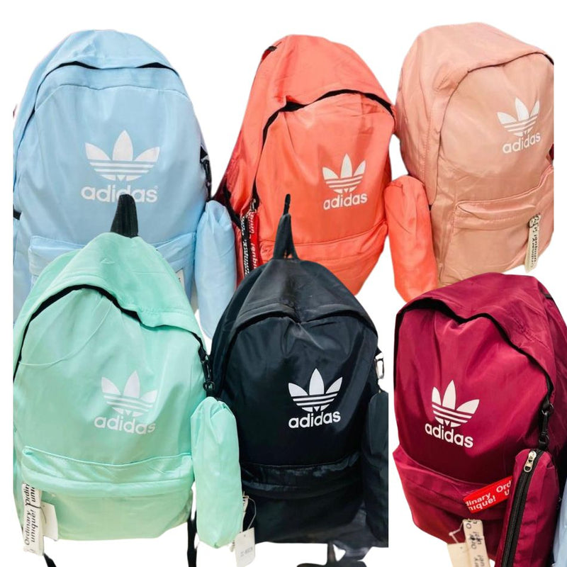 Mochila Adidas + Estojo: Nylon Unissex, Praticidade e Estilo