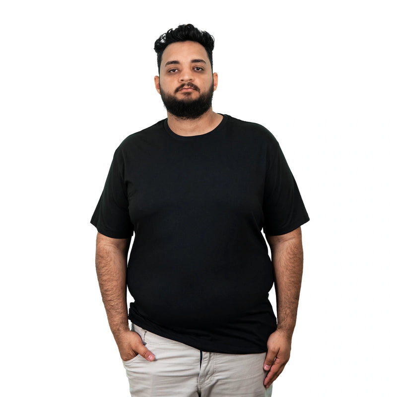 Kit 2 Camisas Plus Size Masculina Lisa Algodão Premium