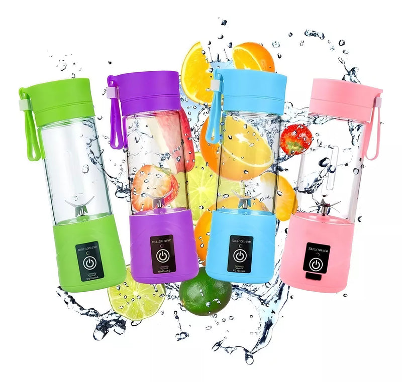 Mini Liquidificador Portátil Suco Shake Take Juice Cup 6 Lâminas + Cabo USB