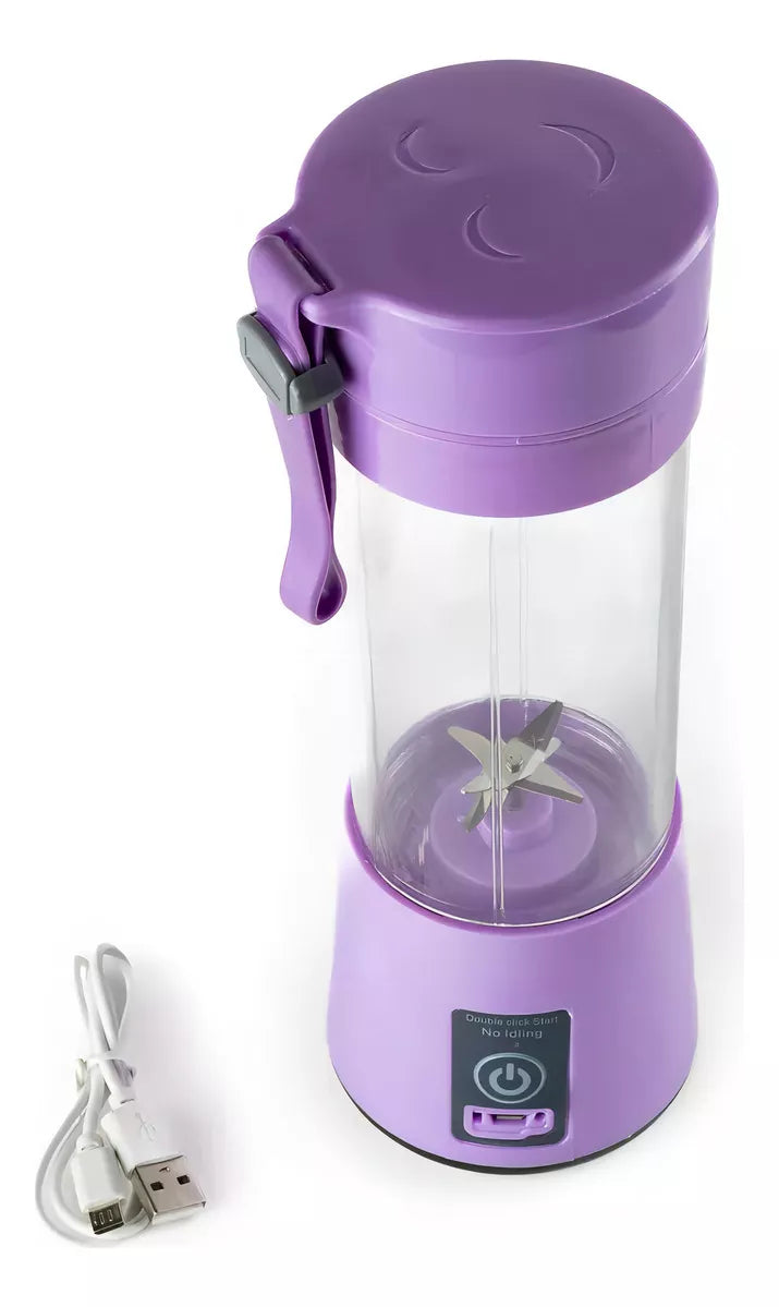 Mini Liquidificador Portátil Suco Shake Take Juice Cup 6 Lâminas + Cabo USB