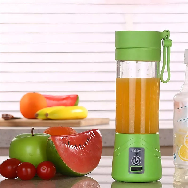 Mini Liquidificador Portátil Suco Shake Take Juice Cup 6 Lâminas + Cabo USB