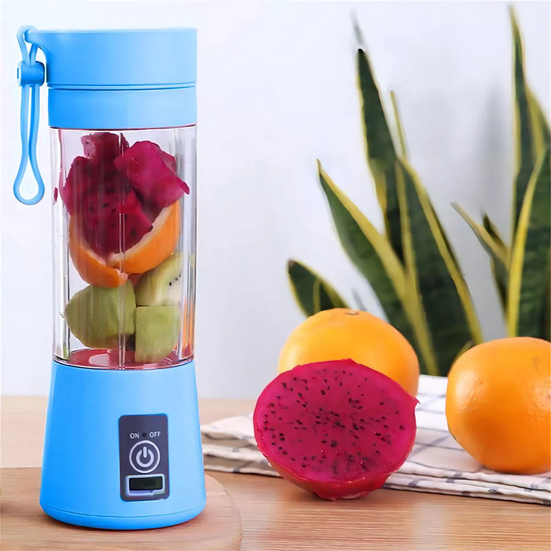 Mini Liquidificador Portátil Suco Shake Take Juice Cup 6 Lâminas + Cabo USB