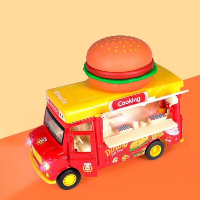 Carrinho de Brinquedo Comida Food truck em Metal