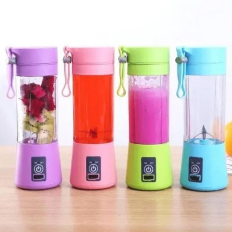 Mini Liquidificador Portátil Suco Shake Take Juice Cup 6 Lâminas + Cabo USB