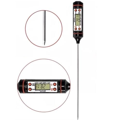 TERMOMETRO DIGITAL CULINARIO TIPO ESPETO DE COZINHA PARA ALIMENTOS E LIQUIDOS