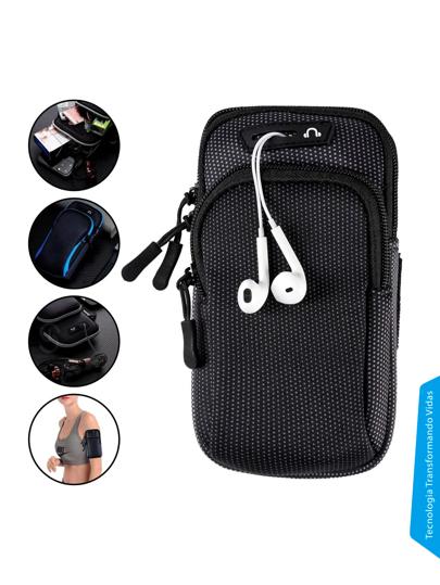 POCHETE PORTA CELULAR PARA BRACO SUPORTE CORRIDA BRACADEIRA ESPORTIVA LE-3708