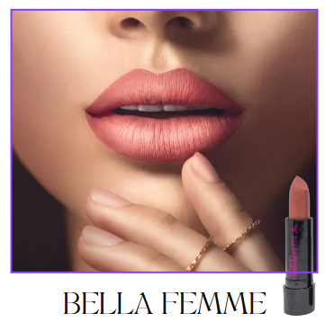 Batom Cores Matte Bella Femme Hidratante.